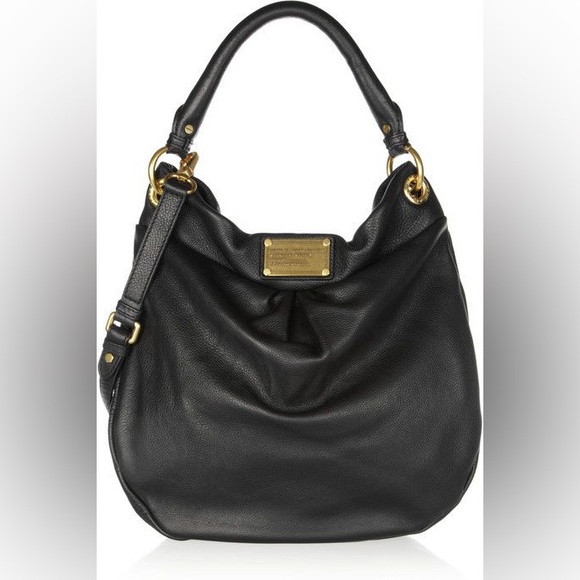 Marc by Marc Jacobs The Classic Q Hillier Hobo Textured-Leather Shoulder Bag - Picture 1 of 8
